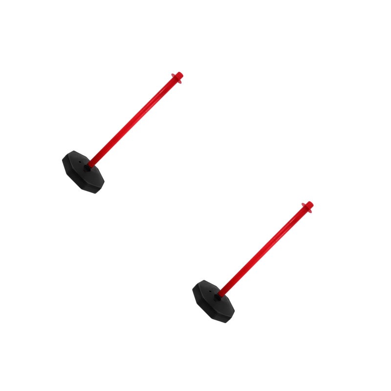 2pcs Road Column Warning Pile Safety Warning Column Guardrail Traffic Column Traffic Delineator Post Driveway Guard Parking Column - Image 1