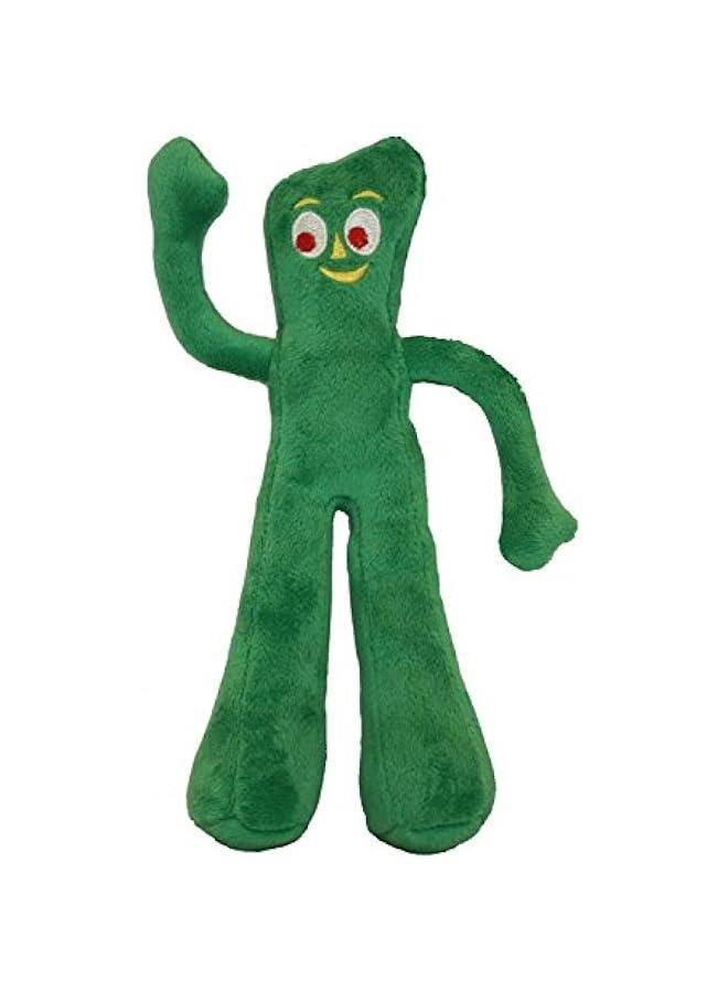 Gumby Dog Plush Toy - Squeaky Toy for All Dogs - Extra Soft Plush w/ Flexible Legs & Arms - Stuffed Animal for Cuddling & Playing - Cute Dog Pet Toy (9, Green)  - Image 1