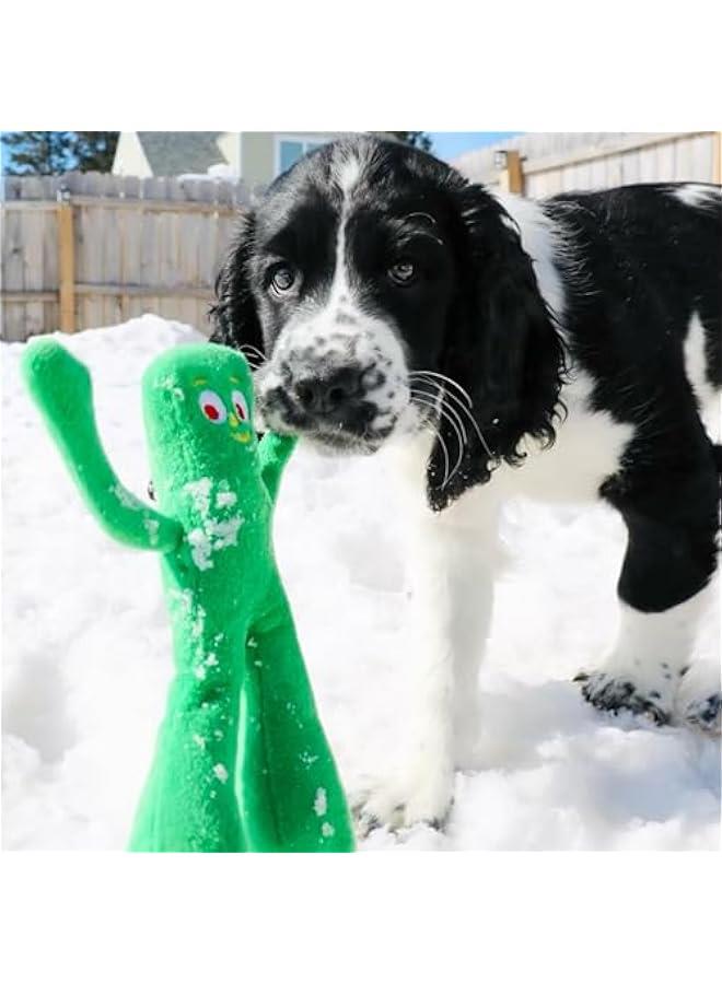 Gumby Dog Plush Toy - Squeaky Toy for All Dogs - Extra Soft Plush w/ Flexible Legs & Arms - Stuffed Animal for Cuddling & Playing - Cute Dog Pet Toy (9, Green)  - Image 2
