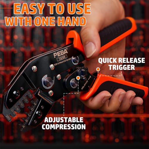 PEBA Crimping Tool and JST Connector Kit, 22 Types of 1.0mm JST-SH, 1.25mm JST-GH, 1.5mm JST-ZH Connectors & Contacts, Crimp Pliers AWG 32-22 for 1.0mm - 2.0mm Pitch Pin Terminal, for DIY Electronics - Image 3