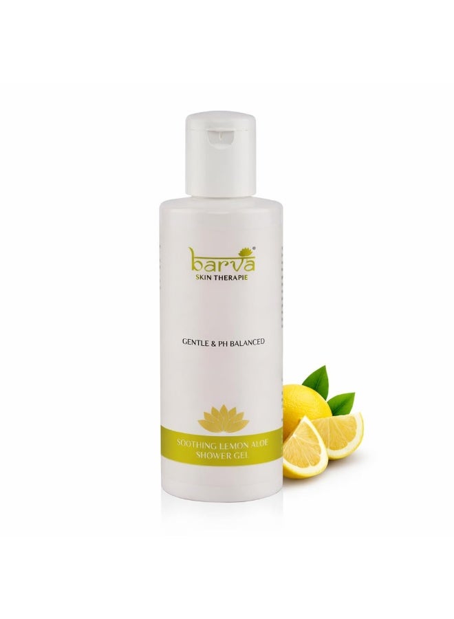 Barva Calming Soothing Lemon Aloe Shower Gel 200ml | Refreshing & Stress Relief Body Wash | With Aloe Vera | Gentle Cleansing for All Skin Types - Image 1