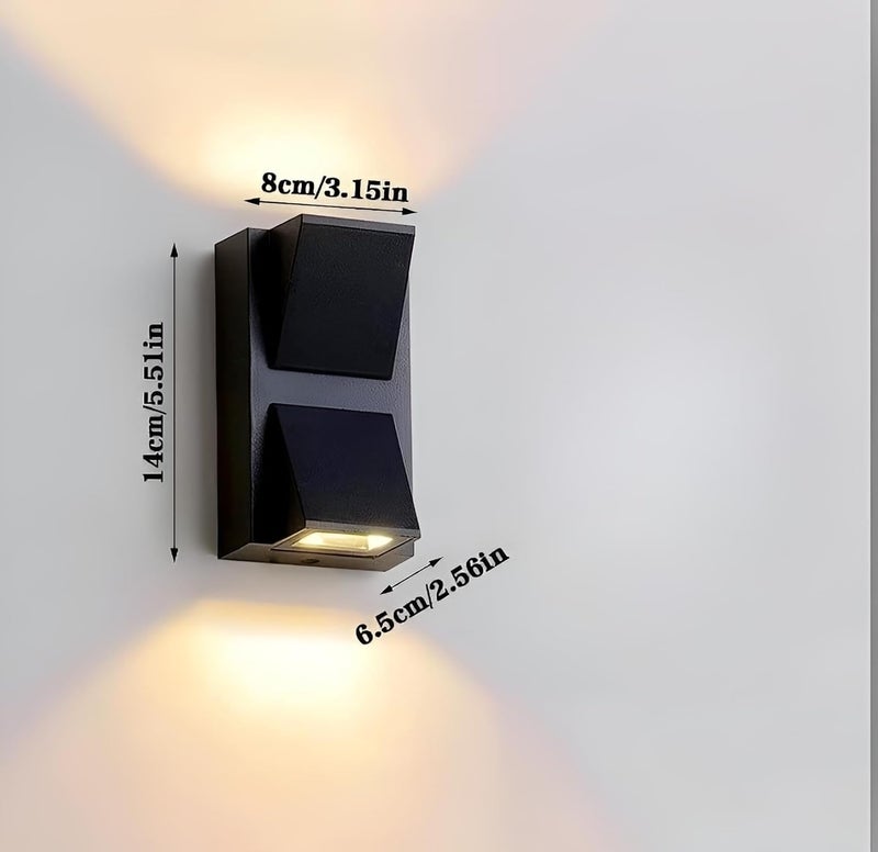 FILLISKA Aluminium LED Outdoor UP Down Wall Light Warm White, IP-65 Rainproof & Shockproof Alluminium Body (Lodge)(2 Year Warranty) - Image 2