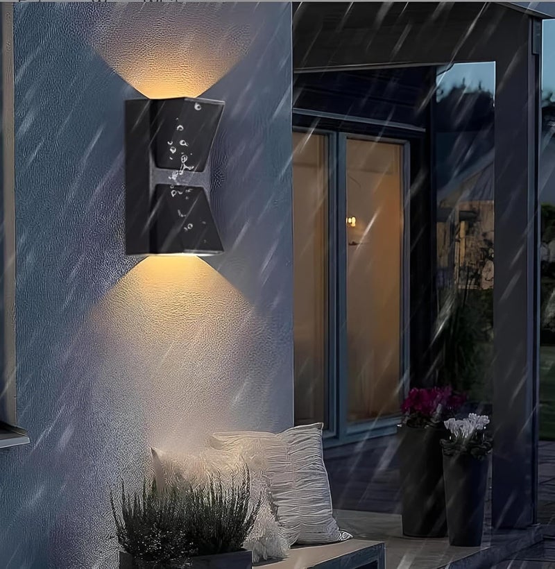 FILLISKA Aluminium LED Outdoor UP Down Wall Light Warm White, IP-65 Rainproof & Shockproof Alluminium Body (Lodge)(2 Year Warranty) - Image 1