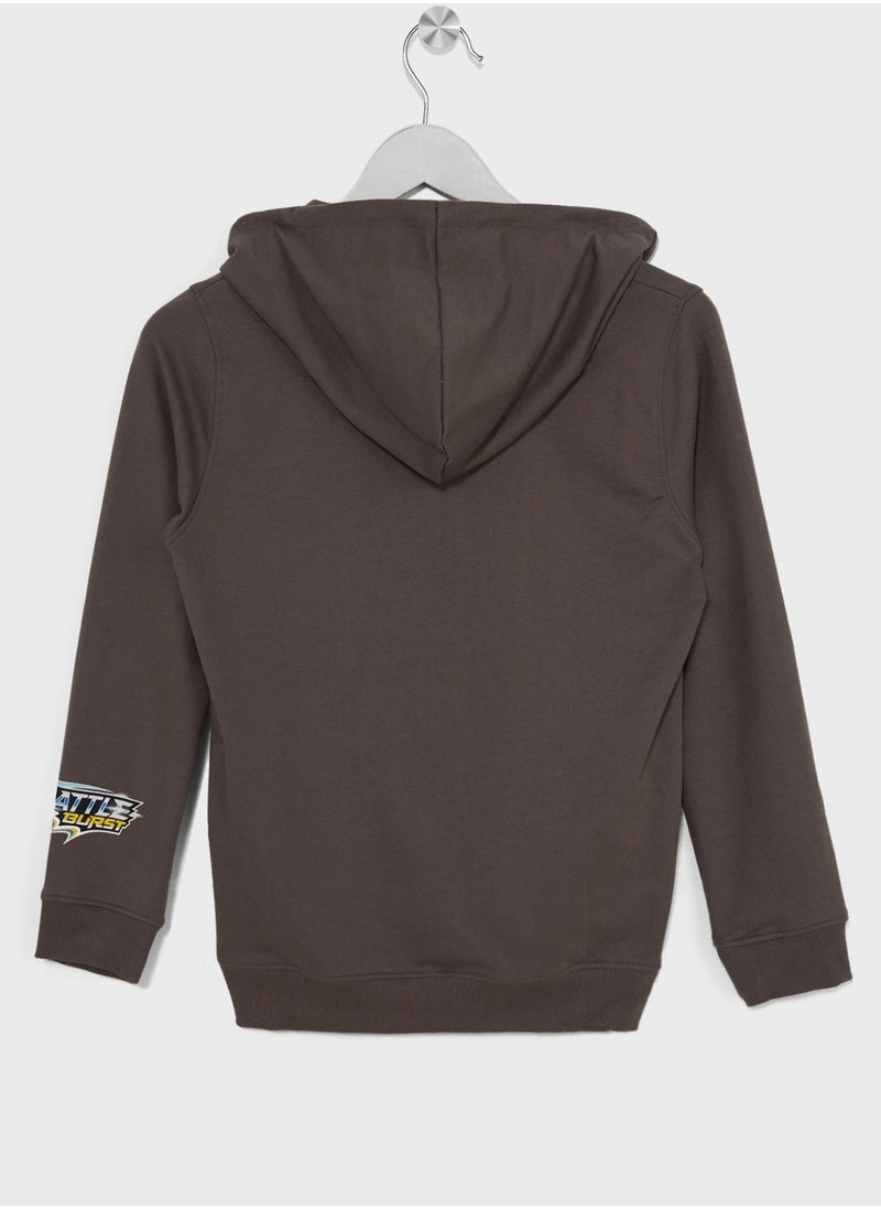 CN Dragon Ball - Boys Dragon Ball Printed Hoodie And Jogger Set - Image 1