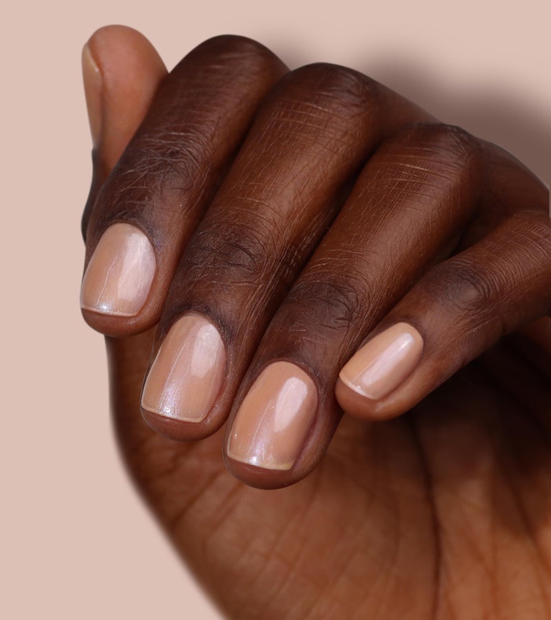 LONDONTOWN Bare Illuminating Nail Concealer, Sheer Brightening Nail Polish & Strengthener for Yellowing, Damaged or Discolored Nails, Natural Nail Perfector, Lustrous Beige, 21+ Free, 0.4 Fl Oz - Image 3