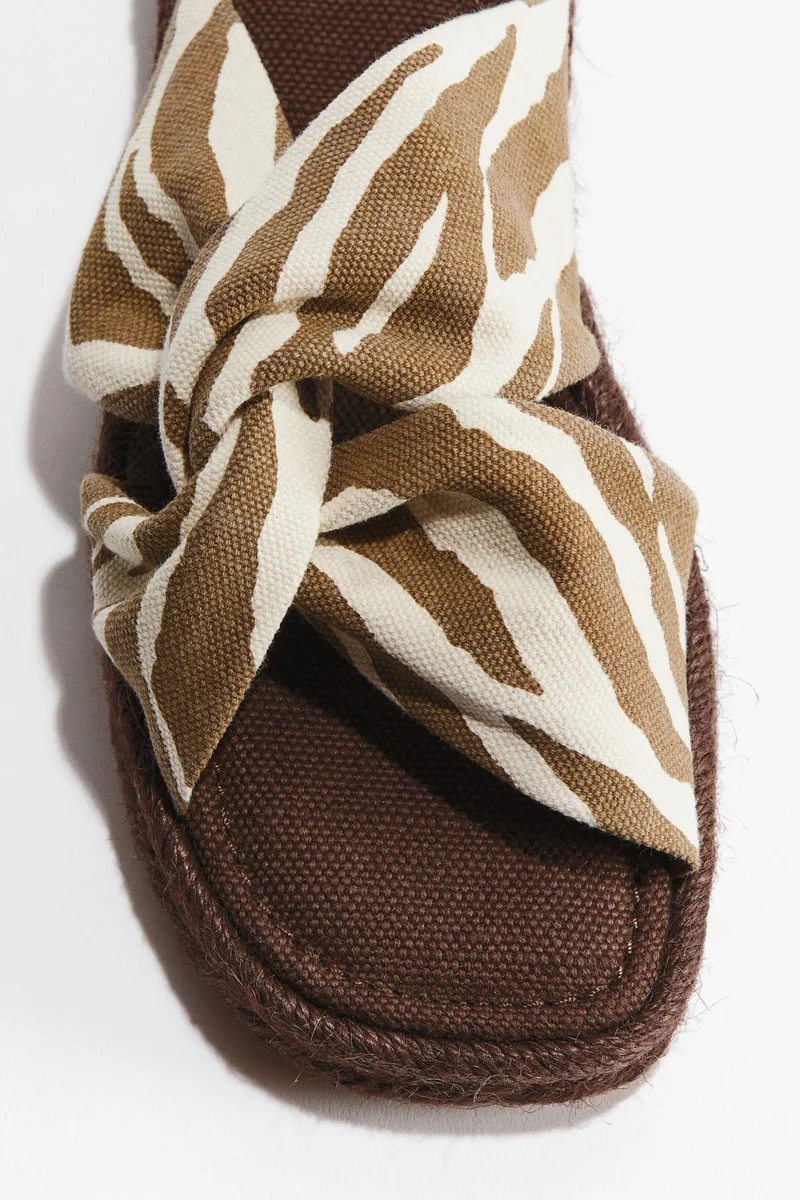 H&M Cotton espadrille sandals
