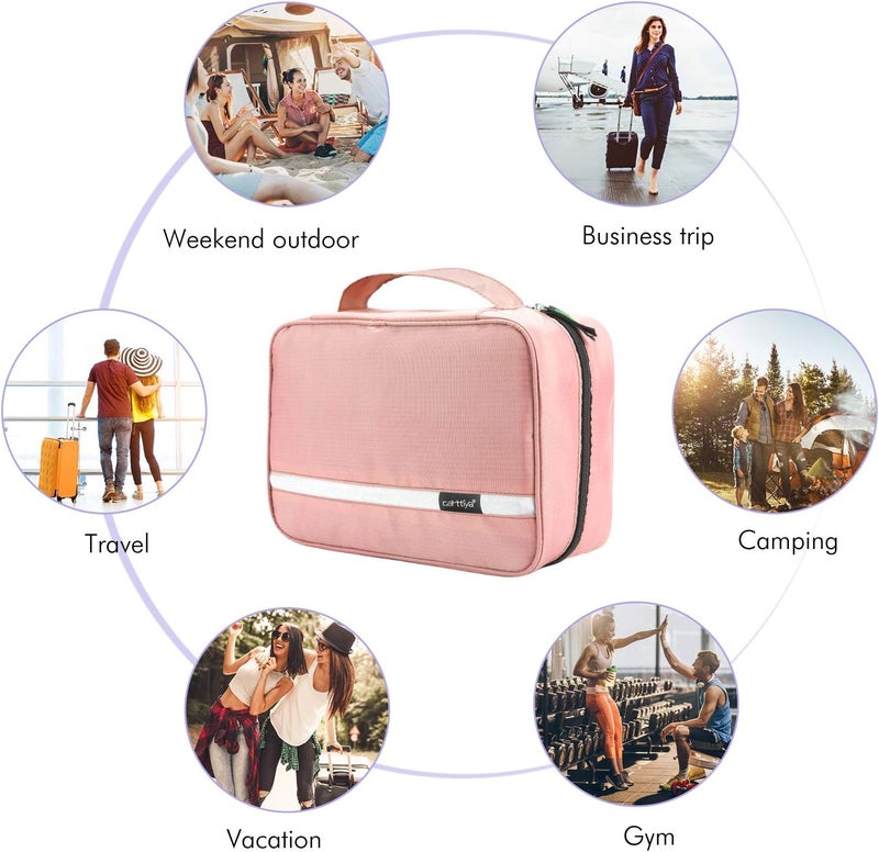 Carttiya Large Toiletry Bag for Men and Women, Travel Cosmetic Bag, Waterproof Travel Toiletry Bag - Image 2