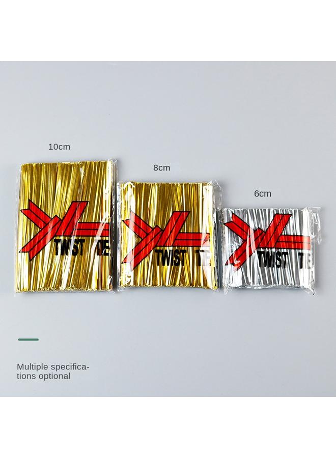 Bluejw Factory Direct Approval Of Gold And Silver Tie Wire Tie Bar Gold Wire Rope Bread Bag Dragon Ball Gift Lollipop Tie Wire Tie Wire  - Image 4