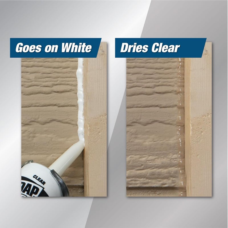 DAP Dynaflex 230 Premium Elastomeric Interior/Exterior Sealant - Clear - 10.1 fl oz - Image 4