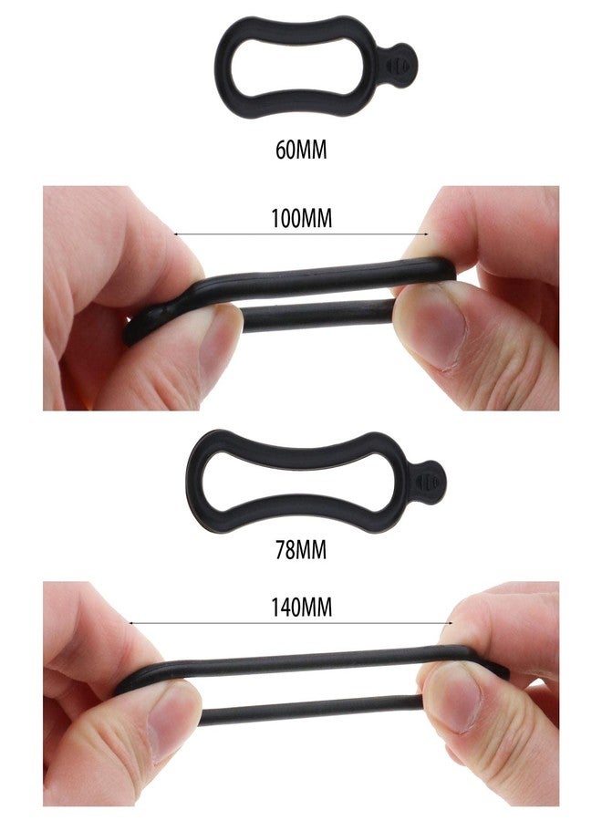 Create idea 12PCS Bicycle Silicone Fixing Straps Bands for Fastening Bike Light Flashlight Headlamp Stretchable O Rings Mounting Holder Bike Accessories Black - Image 3