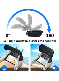 Excefore 2 in1 Sun Hood Sunshade Joysticks Protector for DJI RC Pro Remote Controller, Full Screen Protection Compatible with DJI Mavic 3 Classic/Mavic 3/Mini 3 Pro/Air 2S Accessories  - Image 3