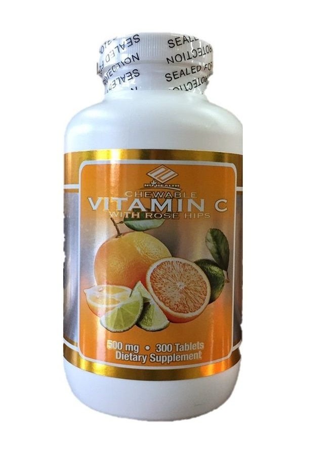 Nu-Health - Nu Health Vitamin C Chewable 500mg 300 Tablets - Image 1