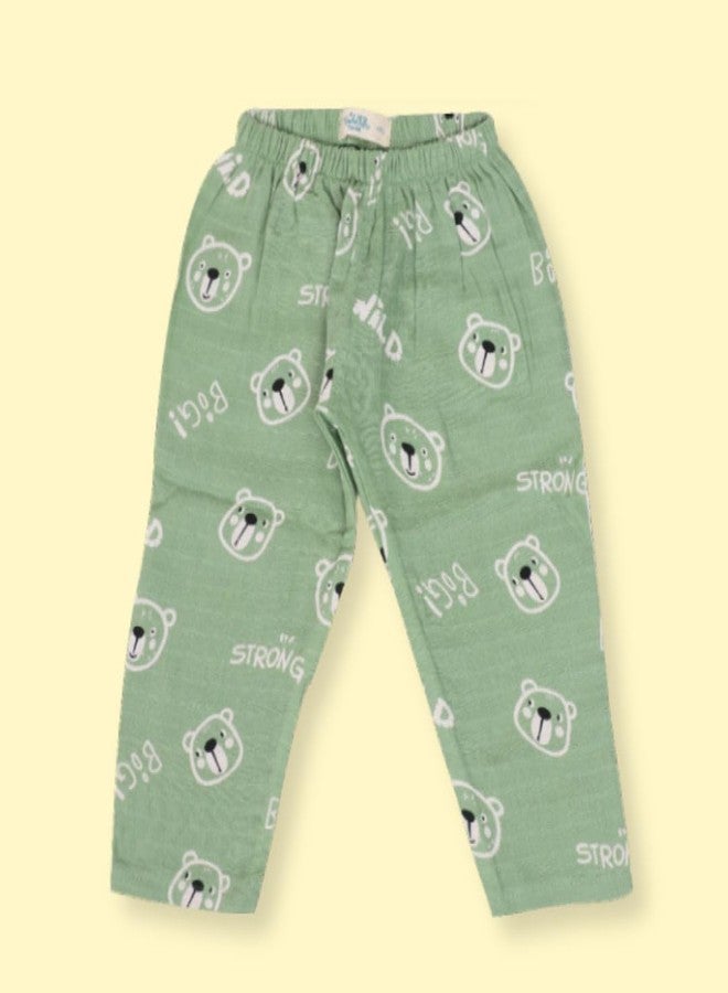 A toddler thing 100% Organic Half Sleeve Sleepsuits | Pajama Sets for Boys and Girls | Kids Nightwear | Alpha Bear | Pack of 2 | 6-9 Months - Image 5