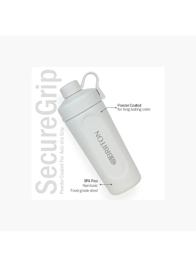 Briiton Water bottle -650Ml Double wall (stainless steel) Insulated Bottle-keeps Hot and Cold