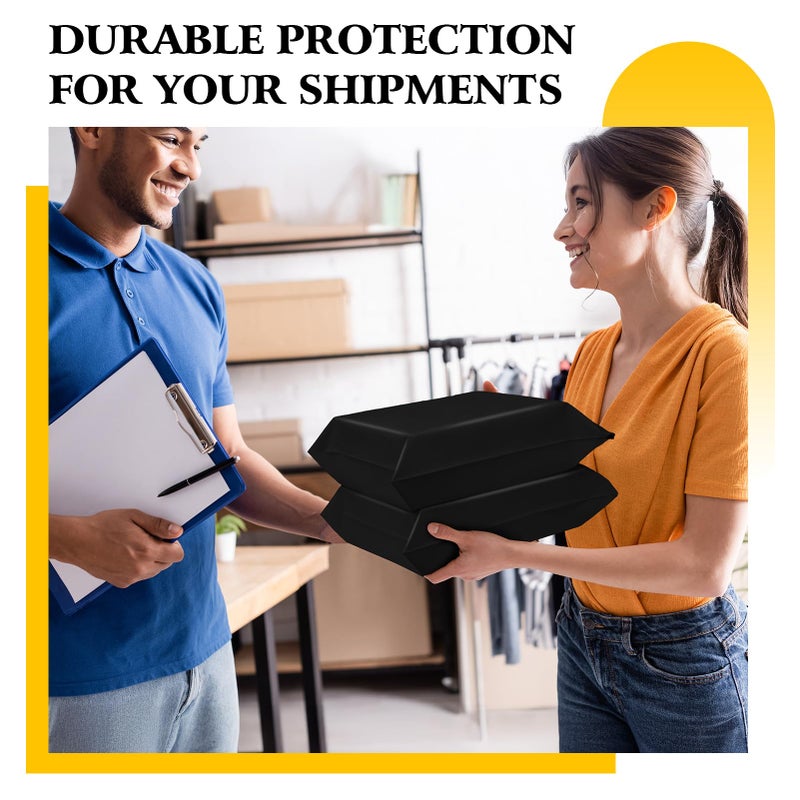 Metronic Large Poly Mailers 17.7x22â€ 25 Pack,Bulk Shipping Bags for Clothes,Strong Self Adhesive Shipping Envelopes for Small Business,Waterproof Mailing Envelopes for Packaging Black - Image 3