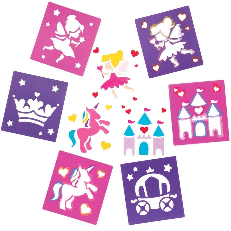 Baker Ross Fairy Stencils (Pack of 6) - Creative Hobbies - Image 1