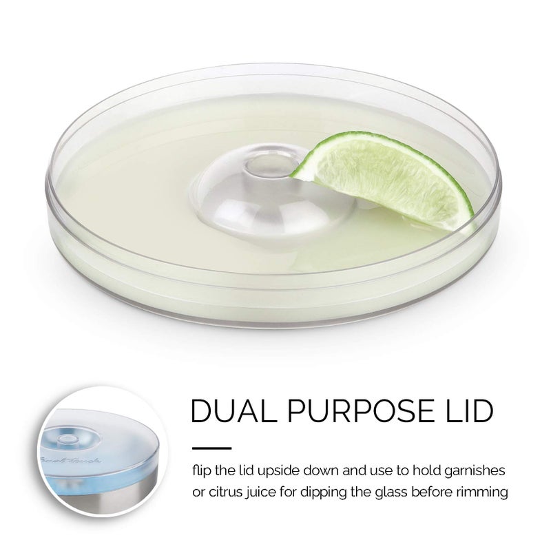 فاينال توتش أداة تشكيل الكوكتيل بطبقة واحدة من Final Touch مع غطاء - أداة أساسية للنظارات ذات الحواف المثالية - الفولاذ المقاوم للصدأ بدرجة تجارية 304 - تصميم قابل للتكديس - قطر كبير 6 بوصات (Fta7060) - Image 3