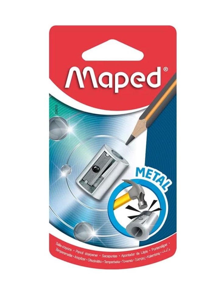 Maped Single Hole Satellite Metal Sharpener Assorted Colours  - Image 1