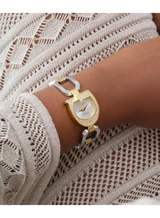 GUESS GIA Recycled Steel 22 mm Analog Watch - Image 5