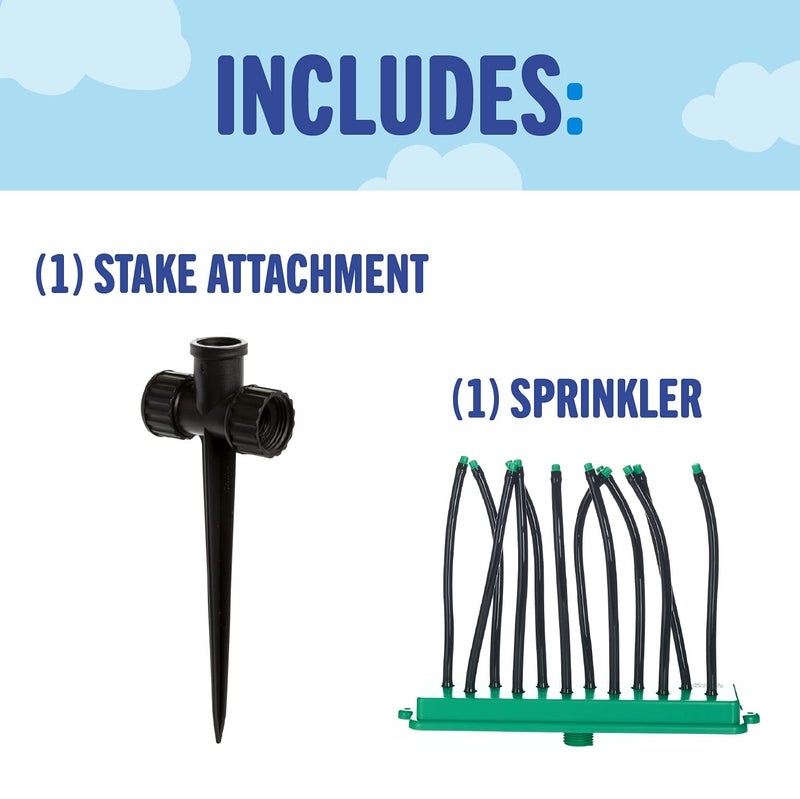 BACKYARD BLAST Soaker Sprinkler - Wire Inserts in Each Tube to Direct Water Stream - Image 4