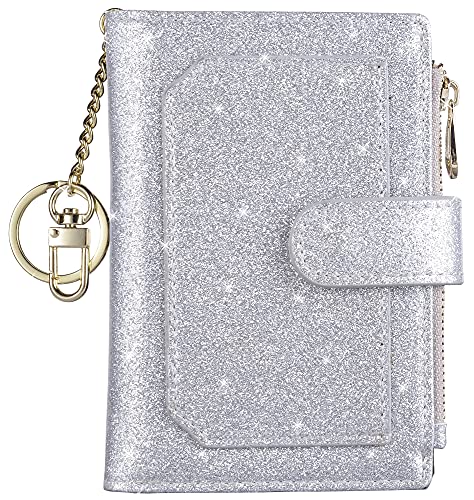 Leamekor Womens Wallets RFID Small Compact Bifold Leather Card Holder Zip Pocket - Image 5
