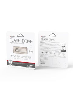 Yesido Yesido FL13 Flash Drive High Speed Storage Metal Body Fast Data 32GB USB2.0 USB Flash Disk - Silver  - Image 1