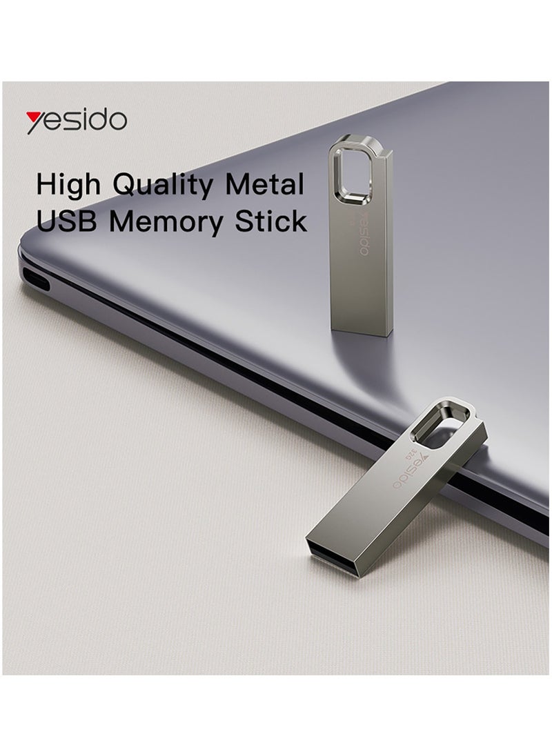 Yesido FL13 Flash Drive High Speed Storage Metal Body Fast Data 32GB USB2.0 USB Flash Disk - Silver - pzsku/Z5C709EC17B59C8387E2DZ/45/_/1722593737/bf51ed05-9b4d-4c6e-852d-0247e3f5c1a0