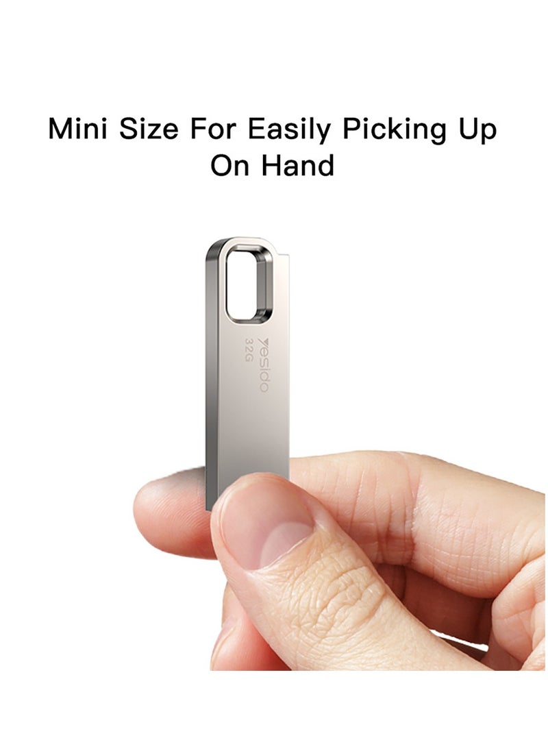 Yesido FL13 Flash Drive High Speed Storage Metal Body Fast Data 32GB USB2.0 USB Flash Disk - Silver - pzsku/Z5C709EC17B59C8387E2DZ/45/_/1722593828/6fafa351-5f13-4632-a5fe-f69f67d3d5db