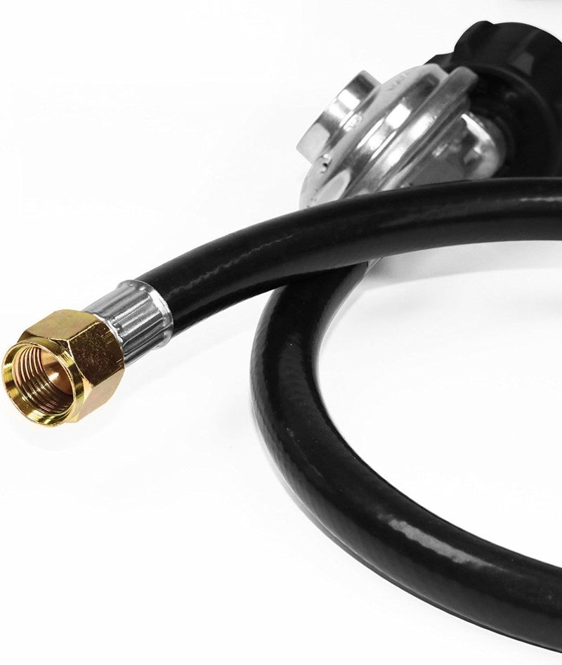 DOZYANT 12 Feet Universal QCC1 Low Pressure Propane Regulator Grill Replacement with 12 FT Hose for Most LP Gas Grill, Heater and Fire Pit Table, 3/8" Female Flare Nut - Image 5