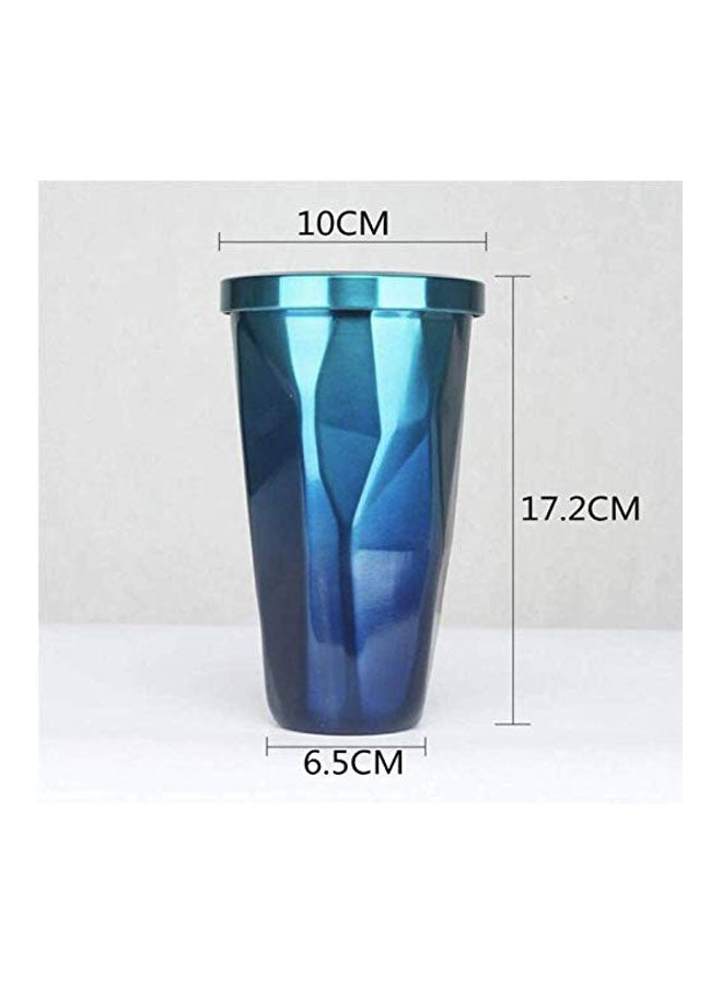 Alyashmac Stainless Steel Water Cup Blue 10x6.5x17.2cm - Image 2