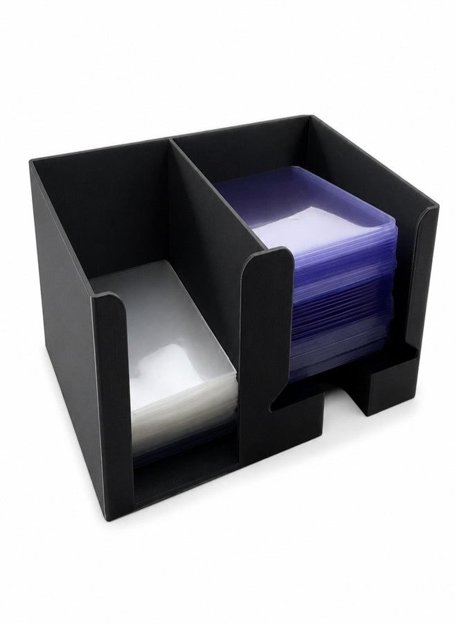 XJPONGC CardCare Lite Toploader Dispenser & Penny Sleeve Holder, Black - Image 1