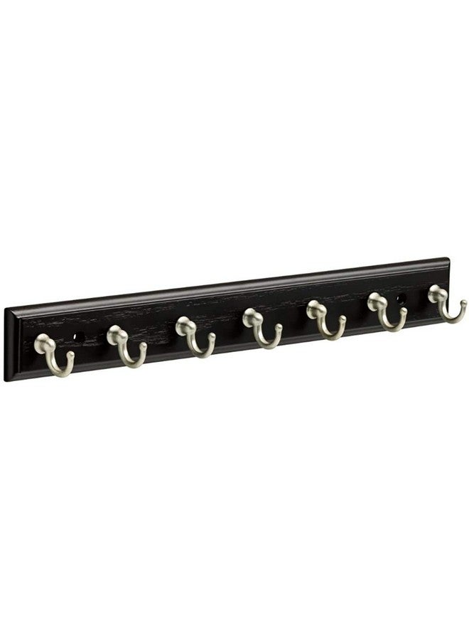 Franklin Brass Franklin Brass Key Tidy (1-Pack) Black Key Holder 14" Wall Mount Key Rack 7 Key Hooks for Wall, Hallway, Entry Small Keychain Rail Organizer FBKEYT7-BSE-R - Image 1