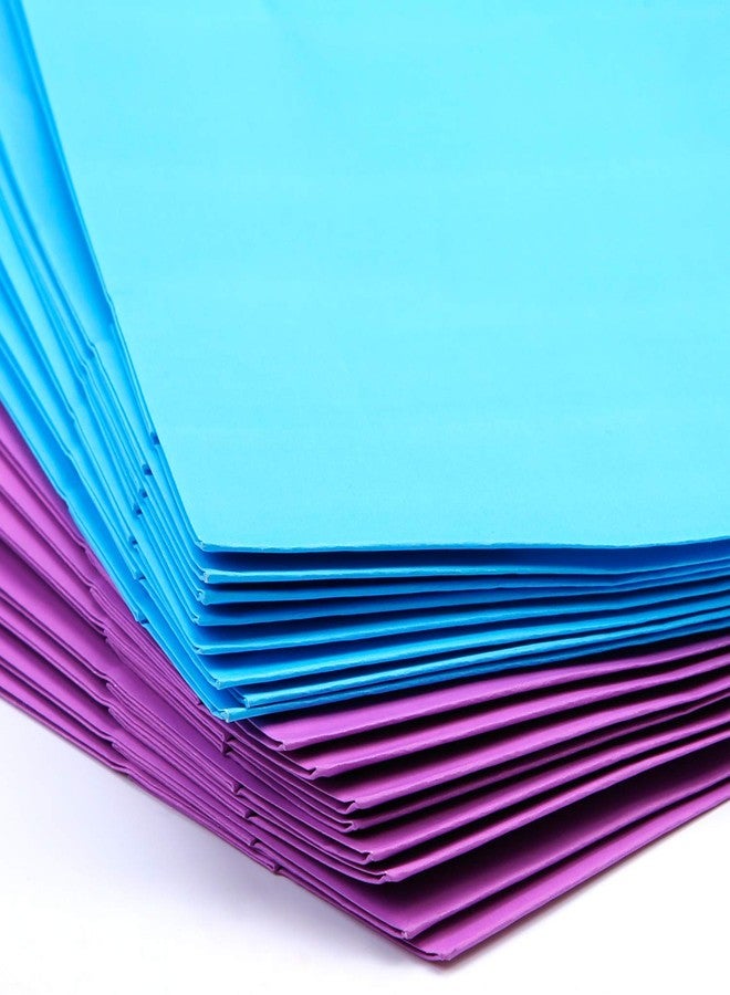 Cooraby 20 Pieces Kraft Paper Bags Party Favor Bags Craft Paper Bag with Handle for Birthday, Baby Shower, Wedding (Light Blue, Light Purple) - Image 3
