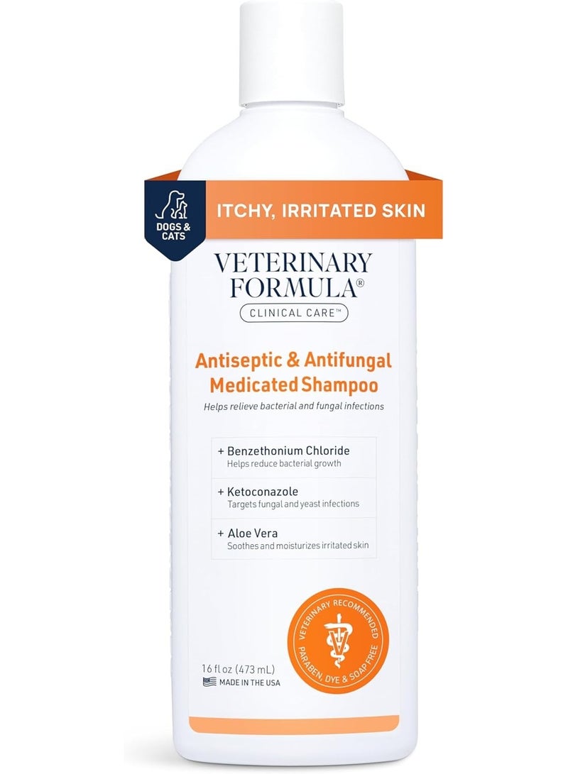 Veterinary Formula Synergy Labs Veterinary Formula Clinical Care Antiseptic & Antifungal Medicated Shampoo For Dogs & Cats 473ml - Image 1