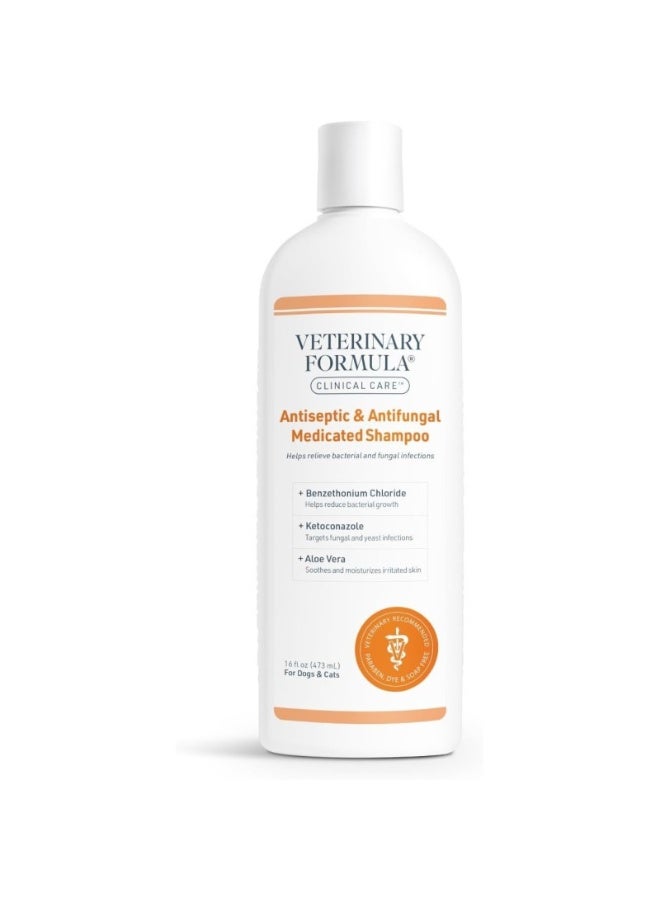 Veterinary Formula Synergy Labs Veterinary Formula Clinical Care Antiseptic & Antifungal Medicated Shampoo For Dogs & Cats 473ml - Image 2