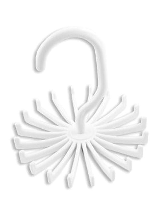 إسكدنيا شماعة دوارة لتنظيم ربطات العنق أبيض 110x100سم