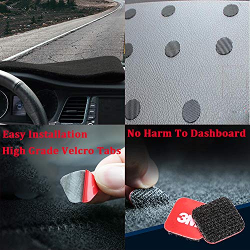 BLIBLIUNIT Dashboard Cover Custom Fit for Acura TL 2004 2005 2006 2007 2008,Dash Cover Mat(Premium Carpet, Black) - Image 5