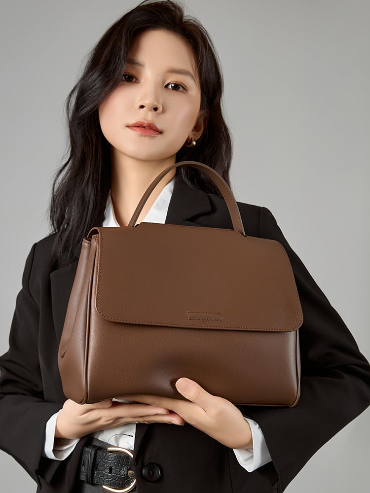 Genuine Leather Women'S Bag Light Luxury Niche Shoulder Bag Handbag Bag Women'S High-End Tote Bag - Image 2