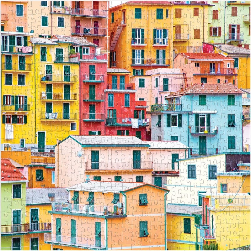 Galison Sufficient order stock Ciao from Cinque Terre 500 Piece Puzzle from - Beautiful Photographic Jigsaw Puzzle of The Coastal Area of Liguria, Italy, 20" x 20", Fun & Challenging, Unique Gift Idea Detachable clean - Image 2