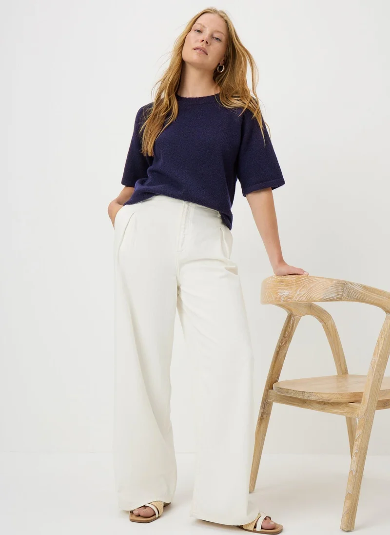 Matalan Navy Knit Spandex T-Shirt