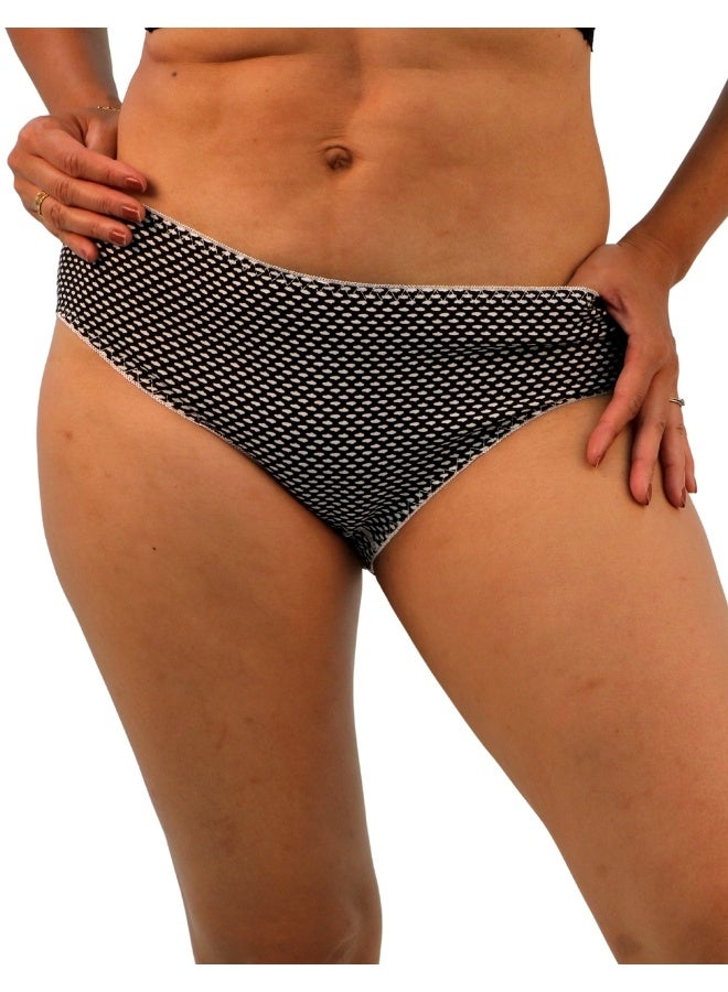 JOANNA JOANNA NX003 Women's Multiple Design Mid Rise 3-Pack Panties, Multicolor  - Image 2