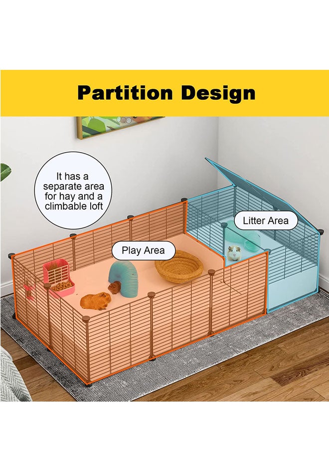 Generic Cat Cage Indoor Habitat Cage Small Animals Cage Portable Metal Wire Yard Fence Playpen for Small Pet Bunny Turtle Hamster  - Image 4