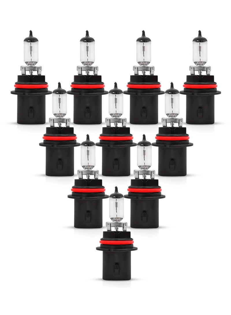 FEEMA Halogen Bulbs 9007 12V 65/55W Headlights with 5000K Color Temperature, 1200lm Brightness, and 1000hrs Lifespan 10PCS BL10771 - Image 1
