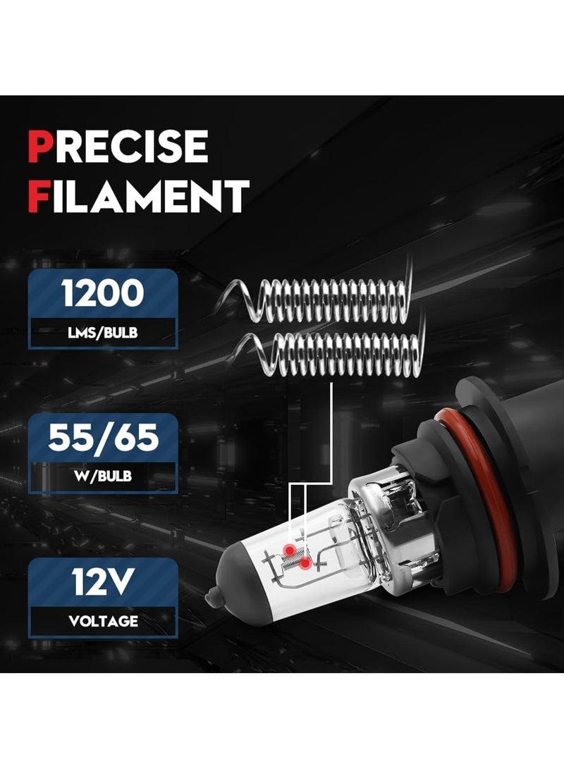 FEEMA Halogen Bulbs 9007 12V 65/55W Headlights with 5000K Color Temperature, 1200lm Brightness, and 1000hrs Lifespan 10PCS BL10771 - Image 4