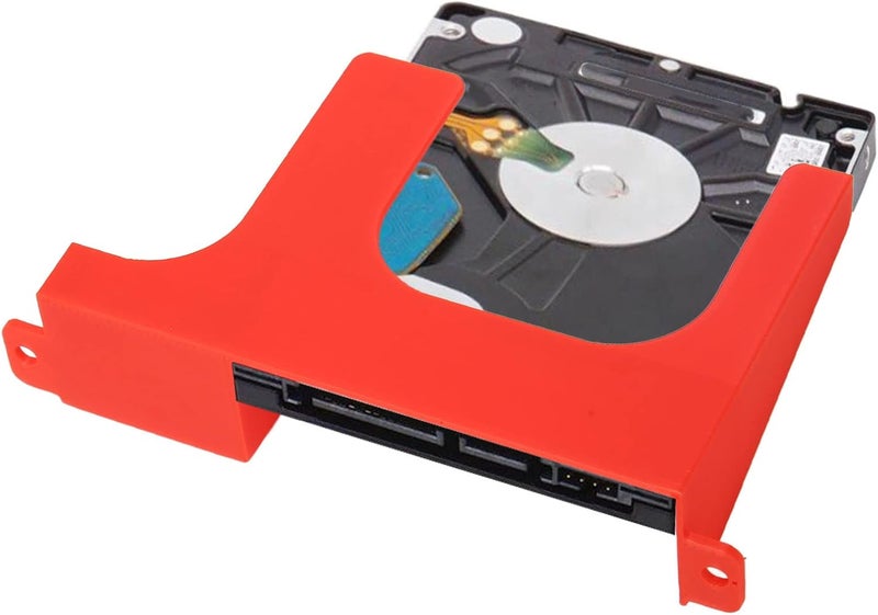 Sorandy 2.5 Inch Hard Drive Bracket, HDD SSD 3D Printed Bracket Game Console Hard Drive Quick Installation 3D Printed Mount for SCPH 30000 SCPH 50000 Console (Red) - Image 5