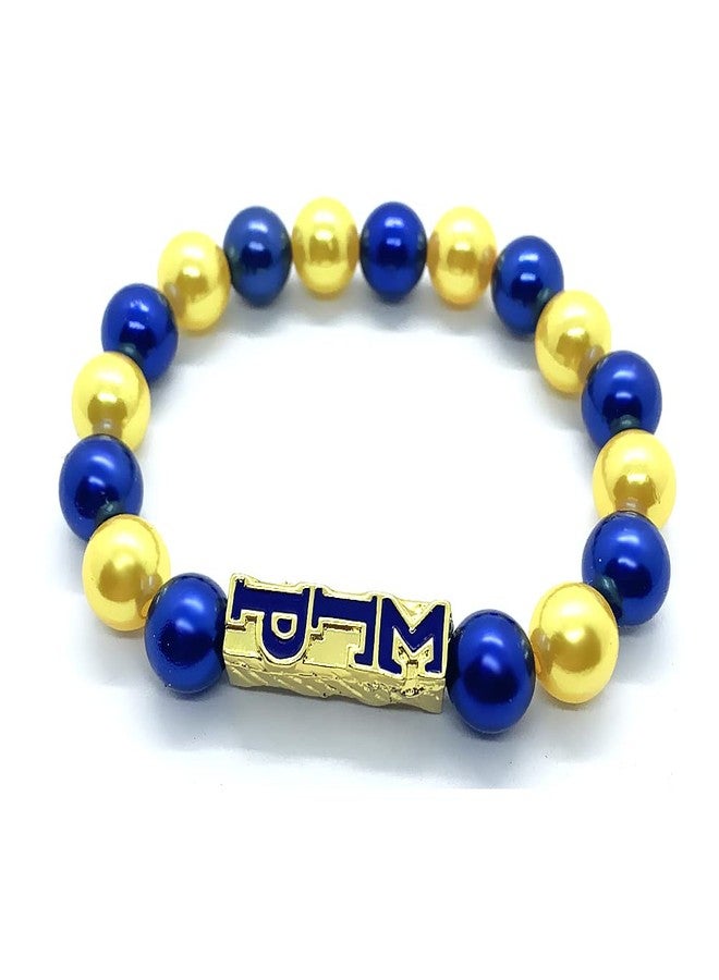 muiot SIGMA GAMMA RHO sorority socity jewelry gold beads charm elastic bracelet1 - Image 1