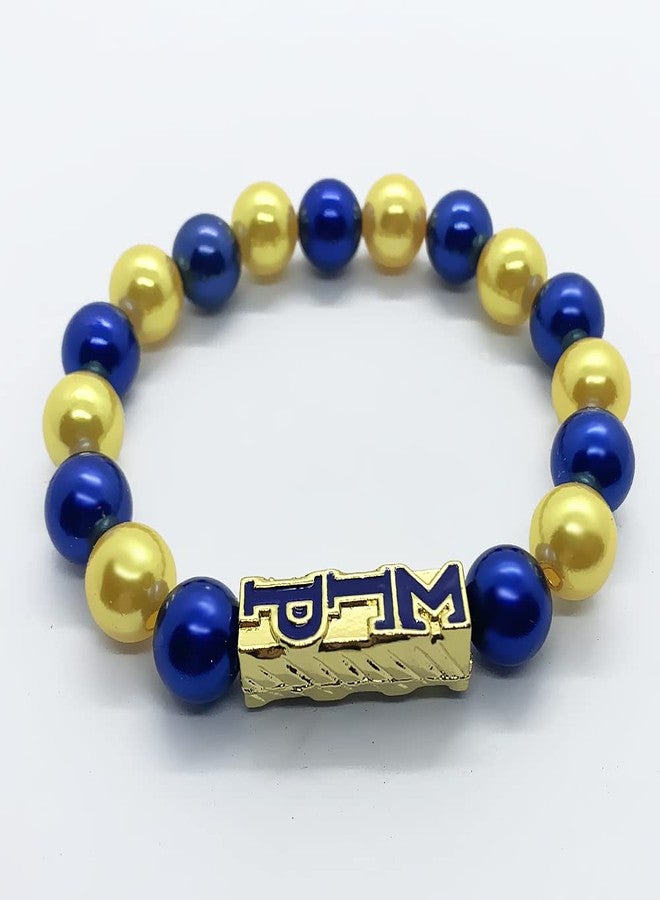 muiot SIGMA GAMMA RHO sorority socity jewelry gold beads charm elastic bracelet1 - Image 3