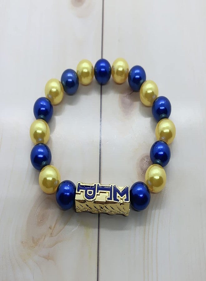 muiot SIGMA GAMMA RHO sorority socity jewelry gold beads charm elastic bracelet1 - Image 4