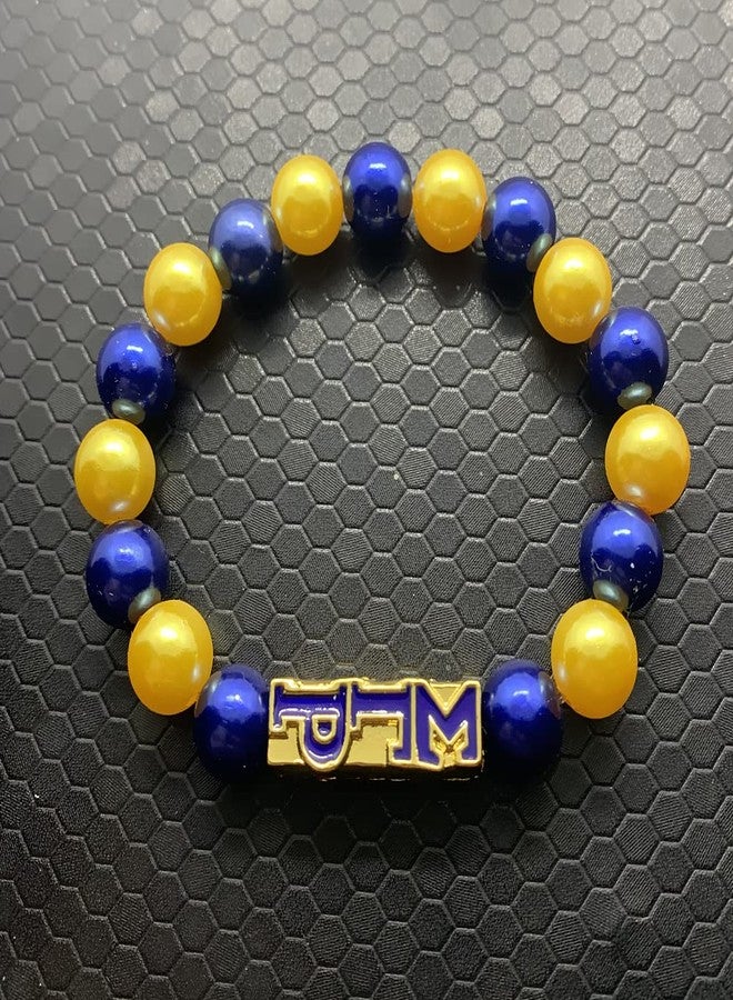 muiot SIGMA GAMMA RHO sorority socity jewelry gold beads charm elastic bracelet1 - Image 5