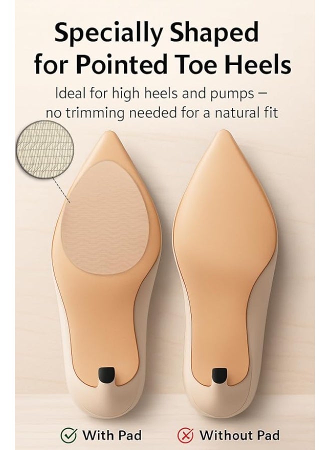 Hockydis Clear Non-Slip Shoe Pads for Heels – Invisible Anti-Slip Grip Sole Protectors for Pumps, Stilettos & Dress Shoes, Self-Adhesive Traction Stickers, Universal 9cm, 1 Pair (2 Pieces) - Image 3
